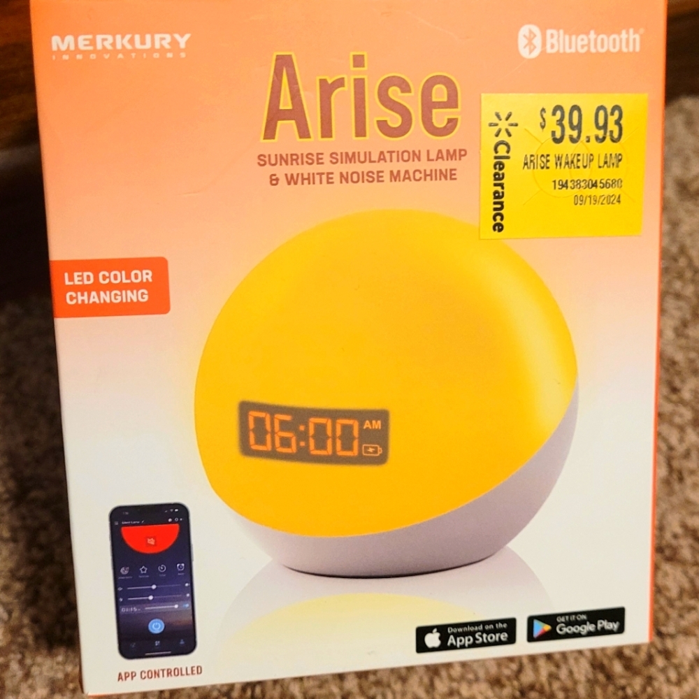 Arise Sunrise Simulation Lamp & White Noise Machine Led Color Changing N…